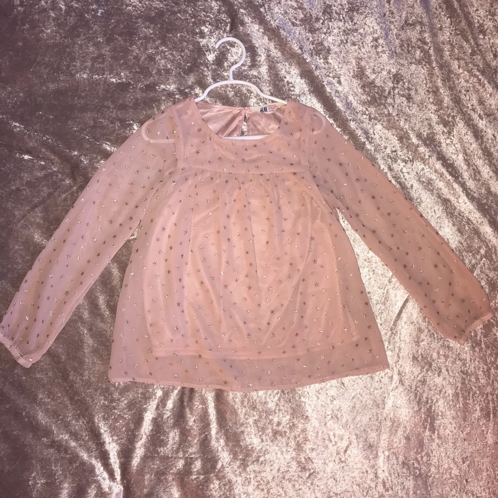 Pink and gold star shirt